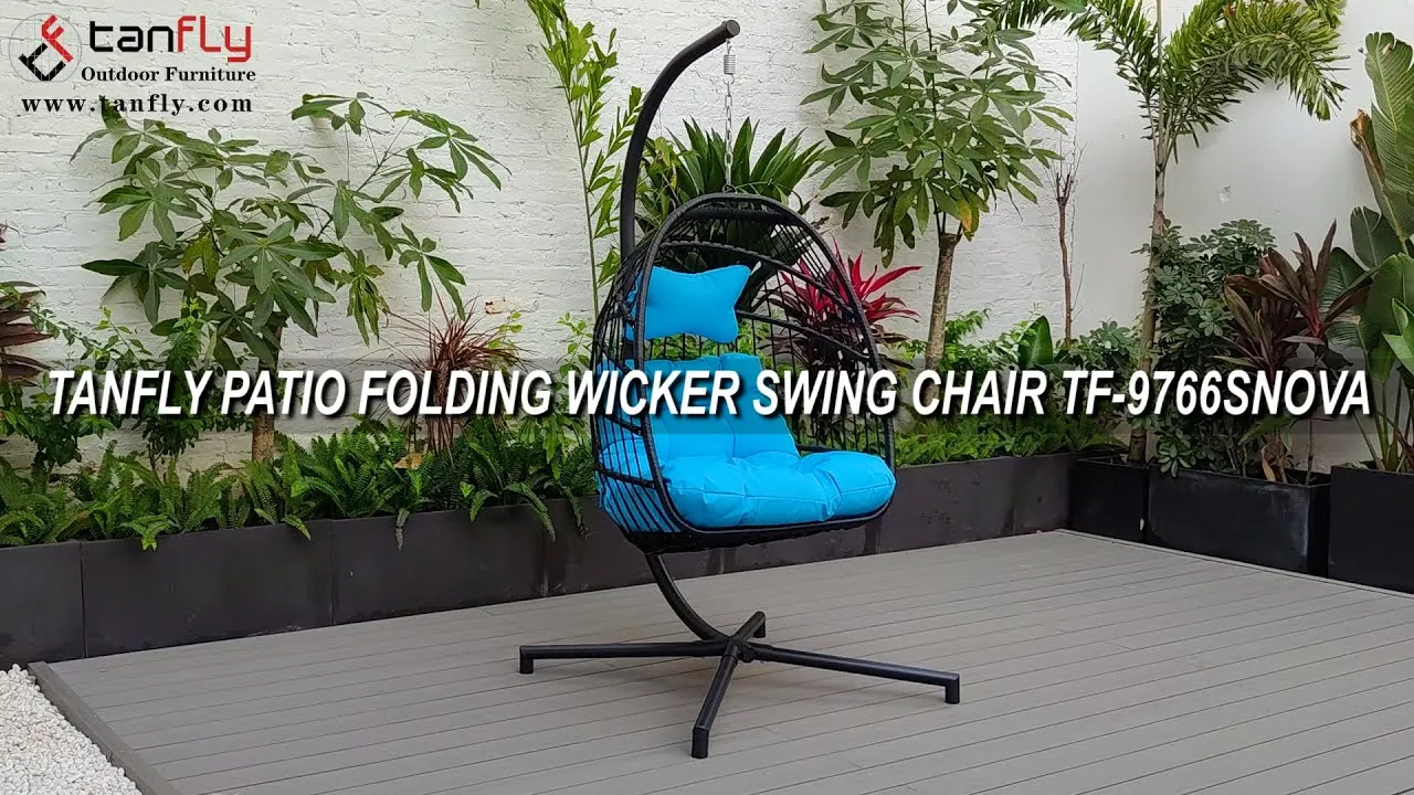 TANFLY PATIO FOLDING WICKER SWING CHAIR TF-9766SNOVA