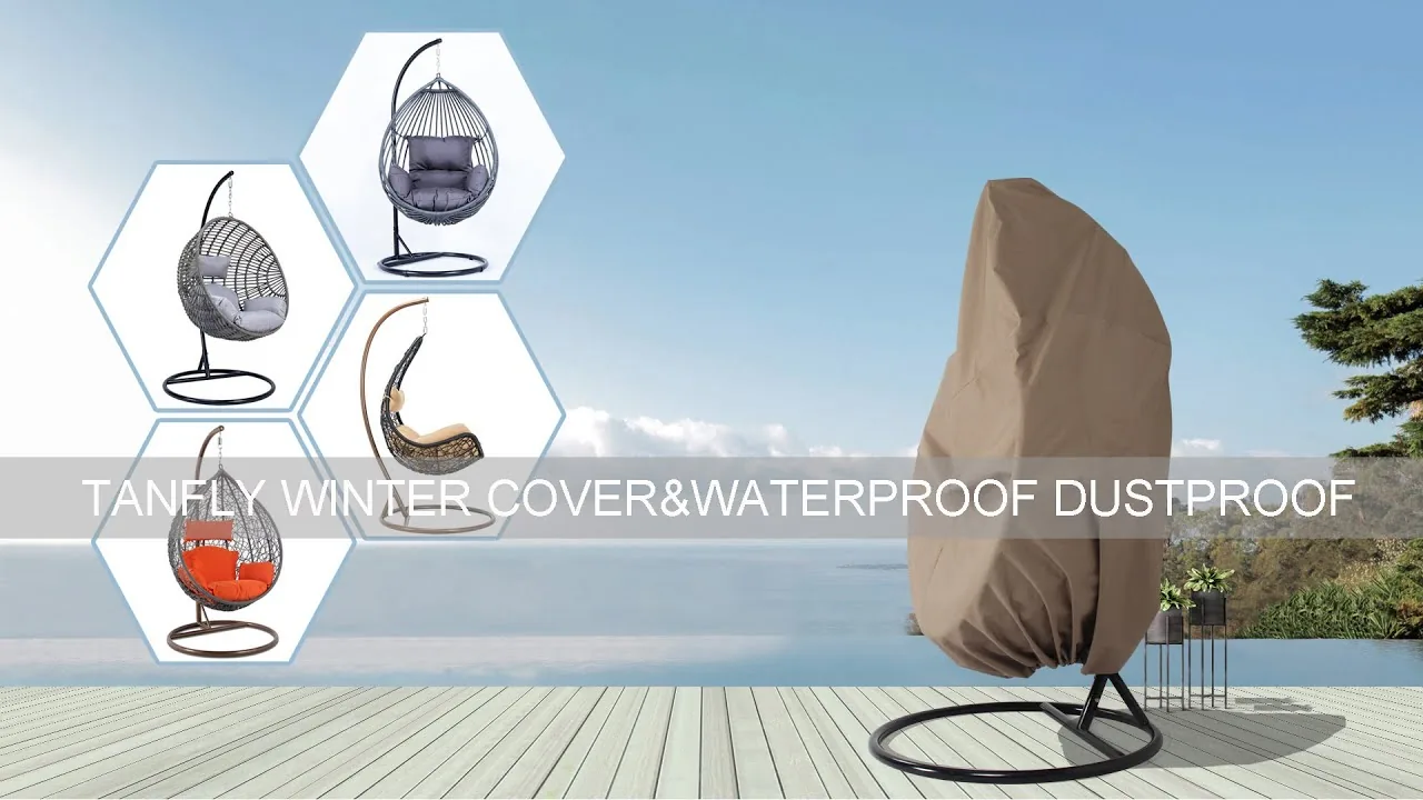 Tanfly Deluxe Furniture Winter Cover Suitable For Most Single Swing Chairs