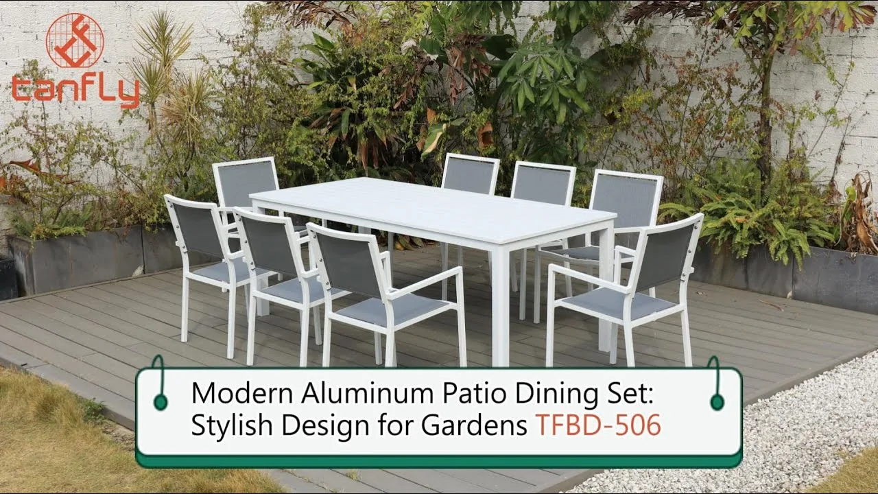 Moderne aluminium tuinset: stijlvol ontwerp voor de tuin TFBD-506