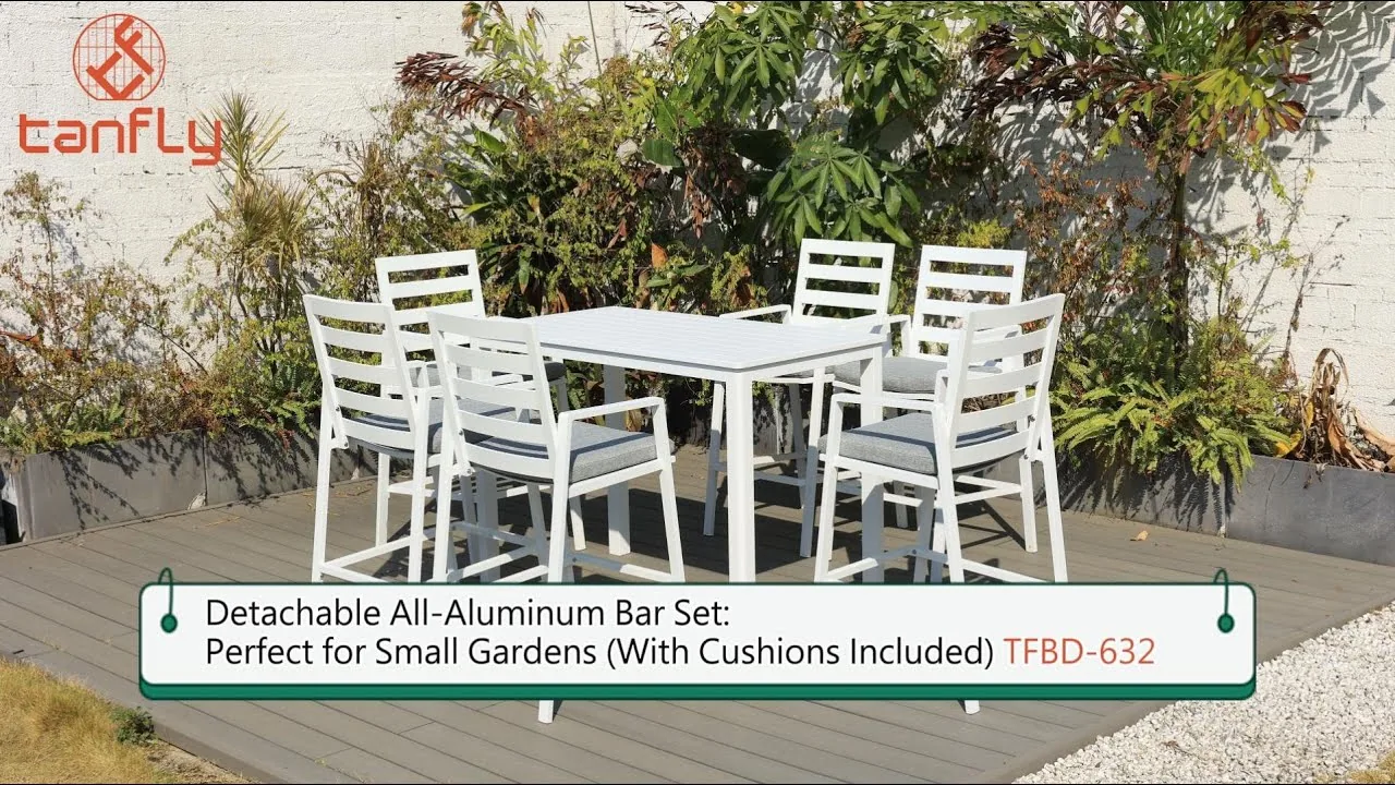Afneembare volledig aluminium tralieset: perfect voor kleine tuinen TFBD-632