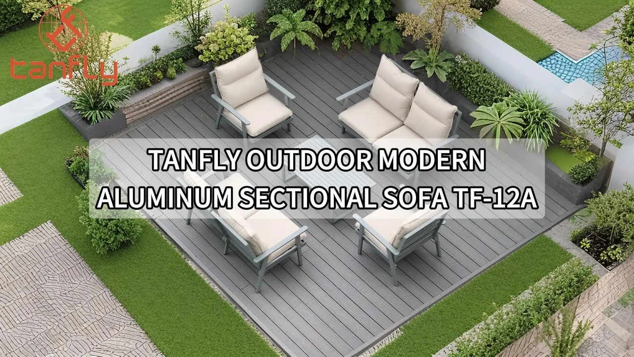 Tanfly moderne aluminium hoekbank voor buiten TF-12A