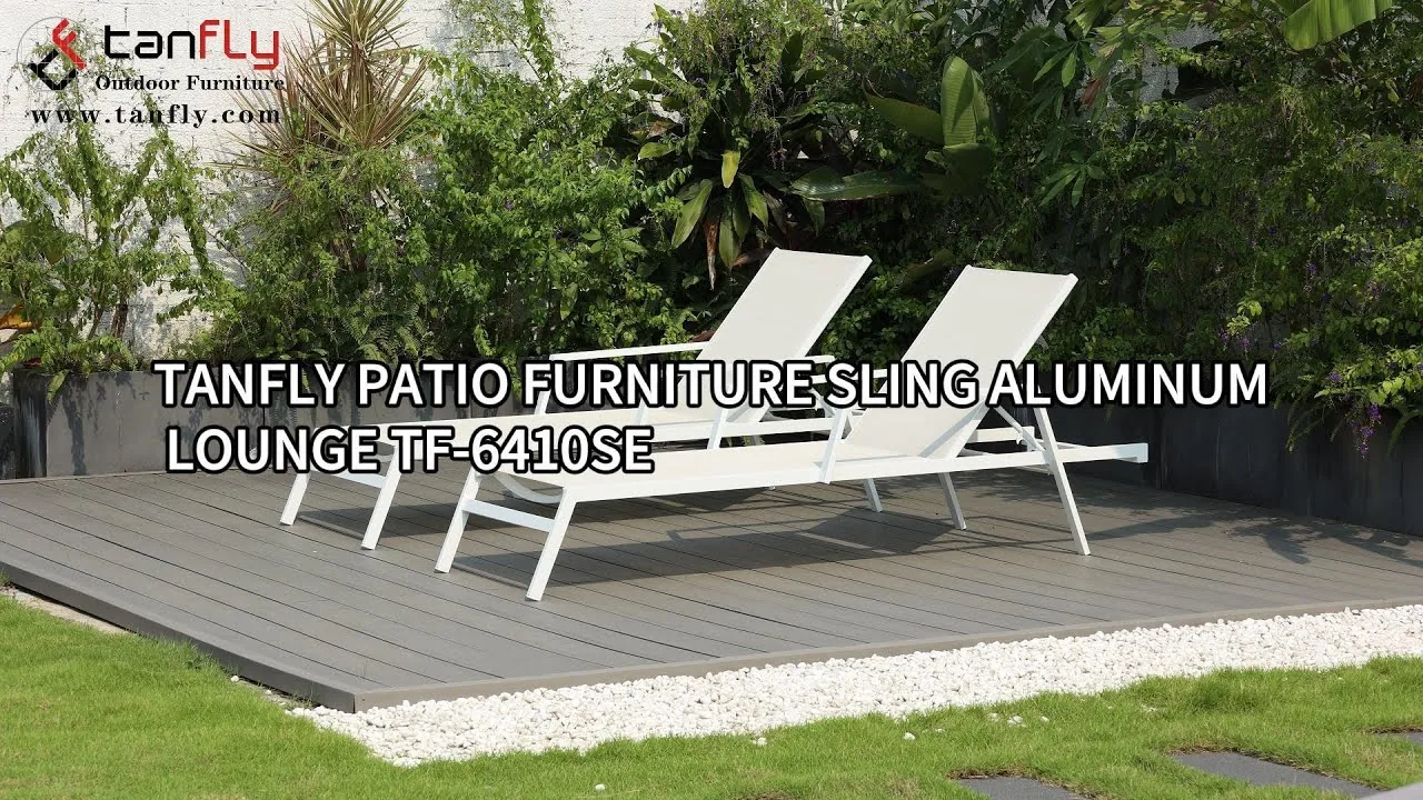 Tanfly Patio Furniture Sling Aluminum Lounge TF-6410SE