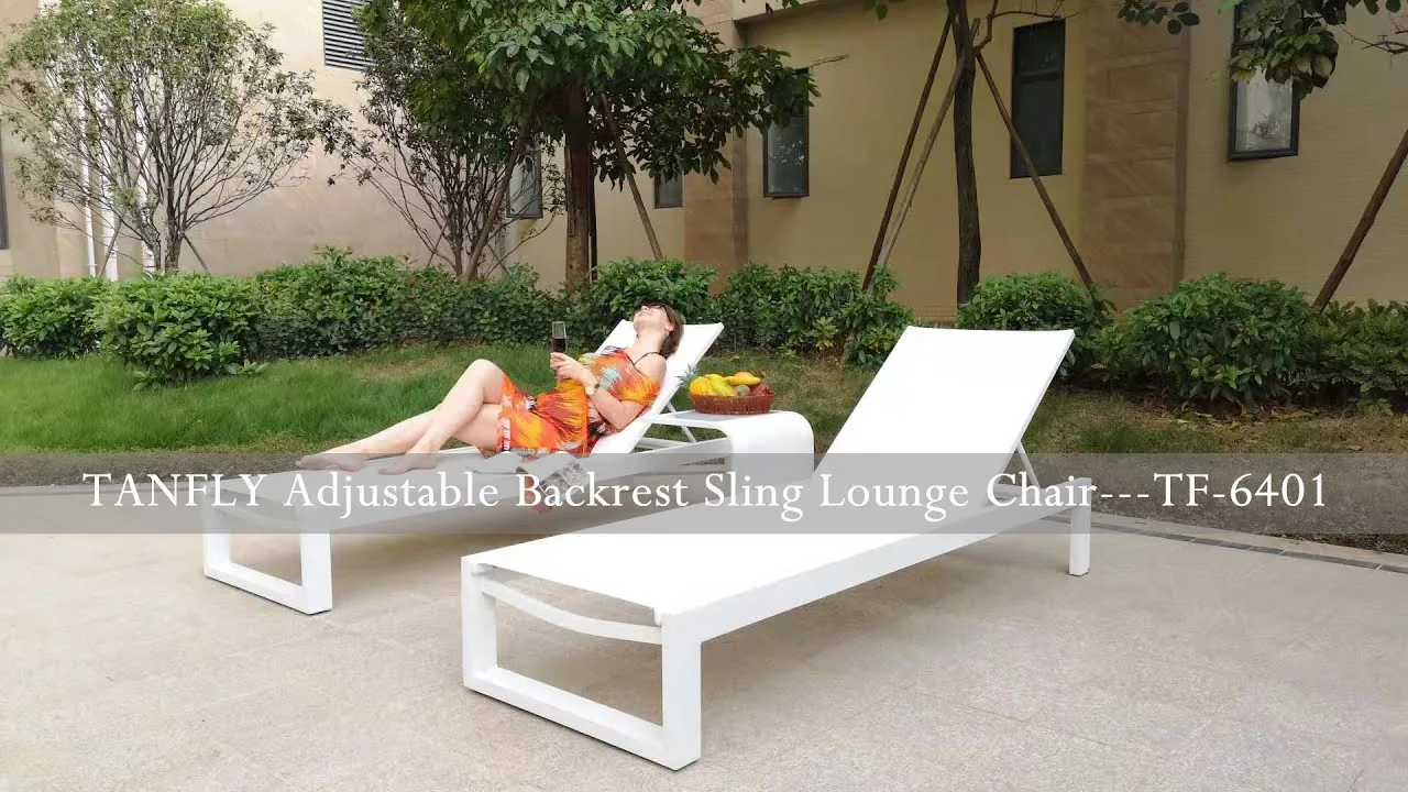 TANFLY verstelbare rugleuning Sling Lounge Chair