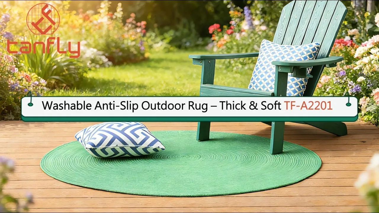 Wasbaar antislip buitenkleed - Dik en zacht TF-A2201