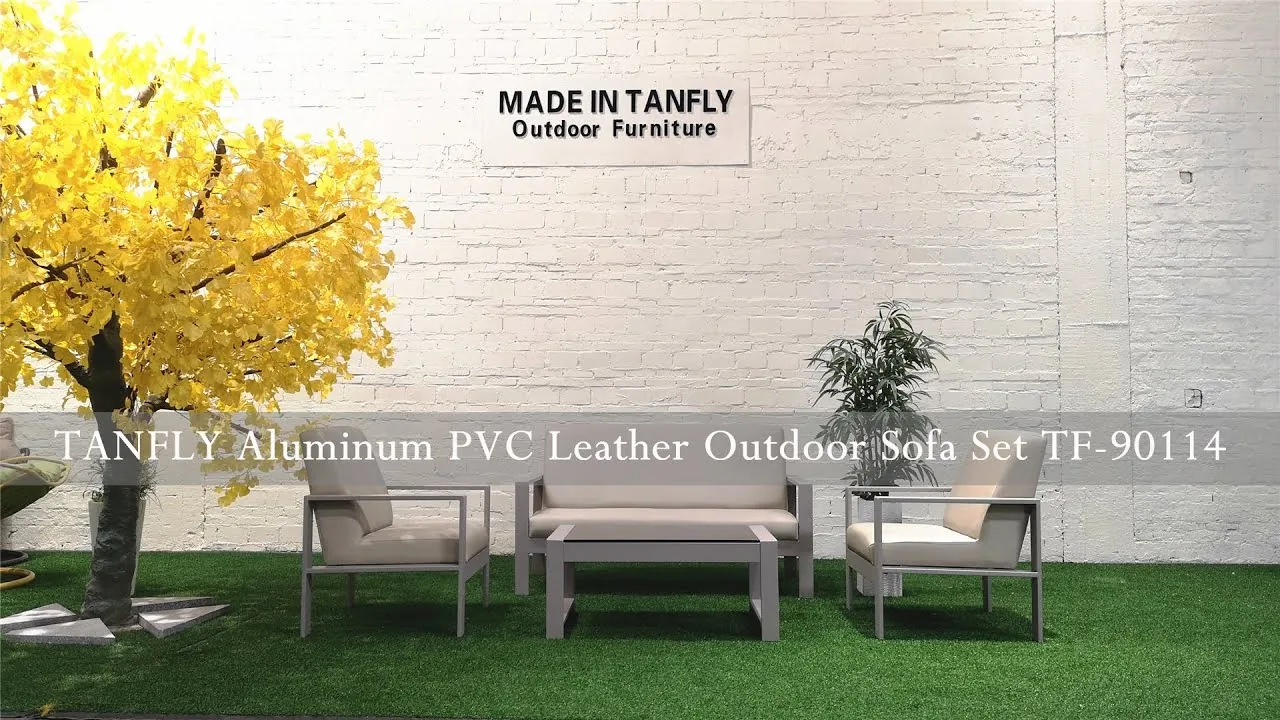 TANFLY Aluminium PVC lederen buitenbankset TF 90114