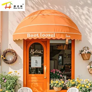 Factory Big Size Customize Window Door French Watermelon Awning Foldable Canopy Waterproof Aluminum Awning Pergola Sunshade