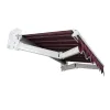 Factory New 32m Aluminium Electric Retractable Awning Remote Control PU Coated Polyester Sail Durable Wall Bracket for Balcony