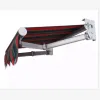 Hot Sale Manual Sunshading Aluminium PVC Coated Retractable Patio Awning Outdoor Sun Shade Canopy