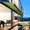 Manufacture Commercial Metal Sunshade Screens Full Cassette Manual Remote Sunshade Retractable Aluminium Awning Waterproof