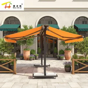 Manufacture Heavy Duty Custom Butterfly Retractable Movable Awning for Patio Event Tent Outdoor Pool Restaurant Commercial