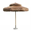 Manufacturer Wholesale Heavy Duty Straw Thatch Parasol Beach Umbrella Tiki Restaurant Outside Table Umbrella Windproof Parasol