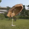 Patio Umbrella Sun Customized Wood Frame Logo Outdoor Furniture