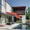 Umbrella Electric Awning with Remote Control LED Light