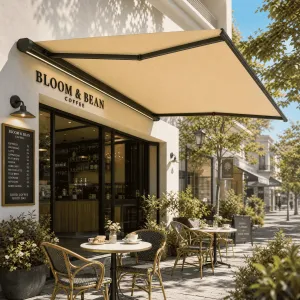 Anti Aging Outdoor Shading Rainproof Alloy Factory Direct Patio Side Retractable Awning Aluminium Outdoor