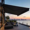 Balcony Application Awning Motorized Full Cassette Retractable Aluminum Frame Acrylic Fabric Sun Rain Canopy Cover