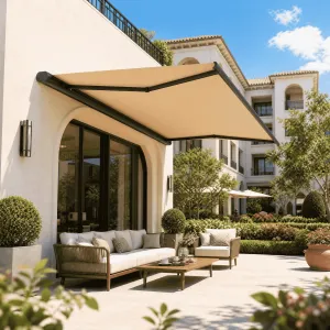 Certified CE OEKO TEX Safe Eco Aluminum Factory Direct Outdoor Retractable Awning Aluminium Outdoor