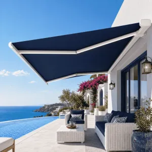 Elegant Exterior Decorative Waterproof Aluminum OEM Building Retractable Awning Aluminium Outdoor