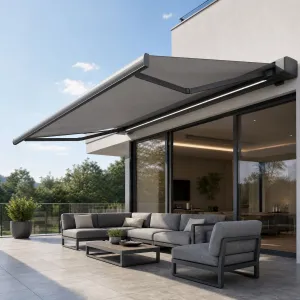 Outdoor Garden Awning Retractable Electric Sliding Roof Canopy Metal Frame Custom Balcony Shade Wholesale Supply