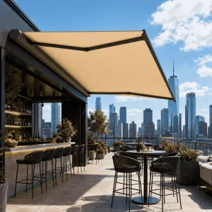 Spanish Acrylic Material Anti Fade Alloy Customized Commercial Retractable Awning Aluminium Outdoor