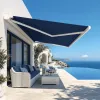 Wide Width 6m 7m Large Coverage Electric Aluminium Wholesale Terrace Retractable Awning Aluminium Outdoor