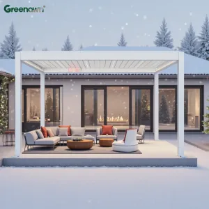 3x2m-3x7m Aluminium Metal Outdoor Pergolas Powder Coated Frame Finish Gazebo for Outdoor Use