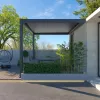 Balcony Attached Aluminum Waterproof Pergola Bioclimatic Motorized Gazebo Pergola