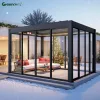 Bioclimatic Waterproof Motorized Luxury Pergola Kit 6x3 6x4 Aluminum Metal Frame with Powder Coating for Outdoor Use