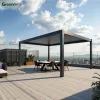 Factory Price Adjustable Louver Roof Pergola Balcony Used Outdoor Garden Chair Furniture Aluminum Pergola