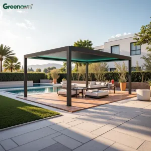 HOT Custom Modern Garden Building All Weather Hot Tub Gazebos Canopy Aluminium Used Pergola for Sale