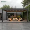 Luxury Bioclimatic Pergola Cover Gazebo Outdoor Furniture Garden Louver Waterproof Terrace Roof