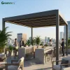 Modern Electric Aluminum Free Standing Retractable Waterproof Pergola with Party Ready Design for Outdoor Use