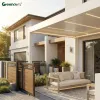 Modern Outdoor Powder Coated Aluminum Manual Opening and Closing Patio Roof Pergola 6x3