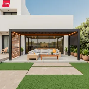 OEM Garden Arbours Sunshades Waterproof Outdoor Pergola