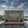 Oem Modern Garden Outdoor Aluminum Louvered Pergola Bioclimatique Aluminium Pergola Gazebo Pergole Awning Pargola Pavilion