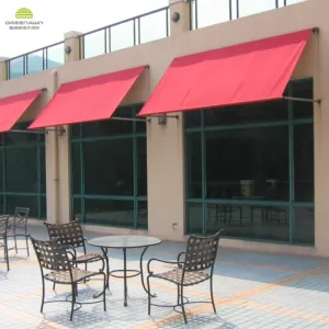 Outdoor Commercial Drop Arm Retractable Window Awning