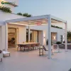 Outdoor Gazebo Pergola Louver Roof System Kits Custom Size Luxury Garden Gazebos