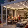 Outdoor Pergola Aluminum Motorized Louver Bioclimatic Pergola Garden