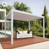 Advanced Motorized Antiseptic Grey Arches Arbours Pergolas With LED Lights