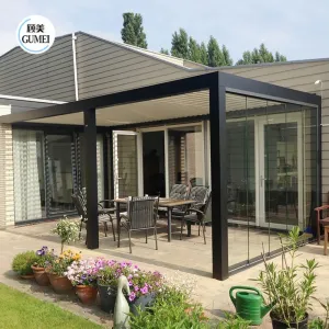 Aluminum Winter Garden Free Standing Sunroom Outdoor Sun Room Glass Green House Kit