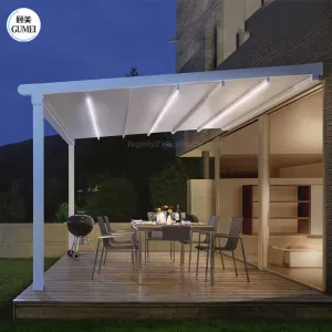 Cheap Price Electric Waterproof Opening Retractable Roof Outdoor Pergola Retractable Awnings