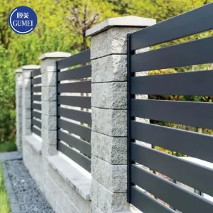 Customization Aluminum Privacy Fence Panels Black Garden Metal Privacy Fence Screen Outdoor Privacy Aluminium Fence for Home