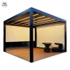Customized Automatic Aluminum Pergola With Electric Sliding Glass Roof SystemCustomized Automatic Aluminum Pergola With Electric