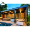 Customized Pergola Waterproof Motorised Automatic Louvre Roof Outdoor Aluminium Pergola