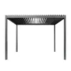 DIY Retractable Louver Roof Waterproof Garden Buildings Bioclimatic Manual Aluminium Pergola