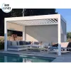 Factory Direct Sale Motorized Aluminum Pergola Adjustable 3x3m 3x4m Waterproof Louvered Aluminum Louvered Outdoor Gazebo Pergola