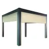 Gumei Bioclimatique Sun Shade Outdoor 4x4 Waterproof Pavilion Roof Motorized Garden Motorized Louvered Aluminium Pergola