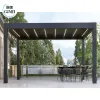 Gumei Garden Building Louver Gazebo Pergola Bioclimatic Roof 3x3m 3x4m Waterproof Outdoor Motorized Louvered Aluminum Pergola