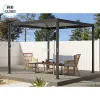Gumei Louvered Roof Pergolas and Outdoor Waterproof Garden Outdoor Electric Manual Aluminium Pergola