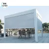 Gumei Modern Luxury Garden Pergola Aluminum Outdoor Electric Patio Waterproof Bioclimatic Motorized Aluminium Louver Pergola