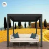Aluminium Garden Pergola Jardin with Rain Wind Sensor for Outdoor Kitchen